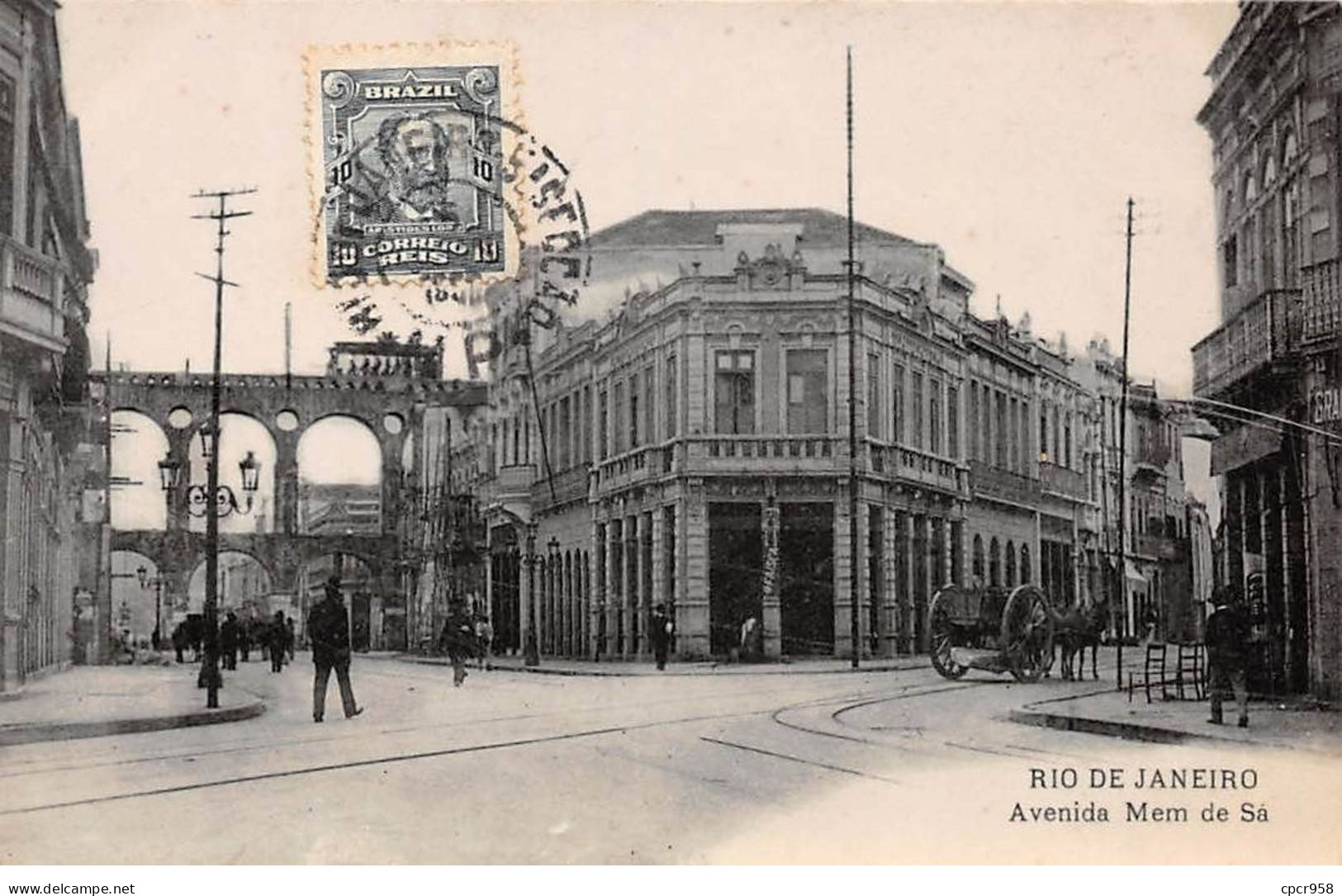 Brésil - N°79172 - RIO DE JANEIRO - Avenida Mem De Sa - Carte Avec Un Bel Affranchissement - Rio De Janeiro