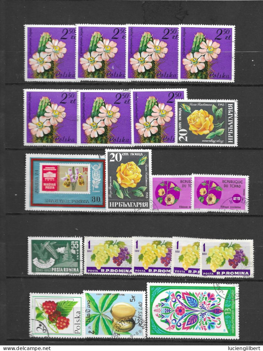 TIMBRES FLEURS ET DIVERS - Sonstige & Ohne Zuordnung