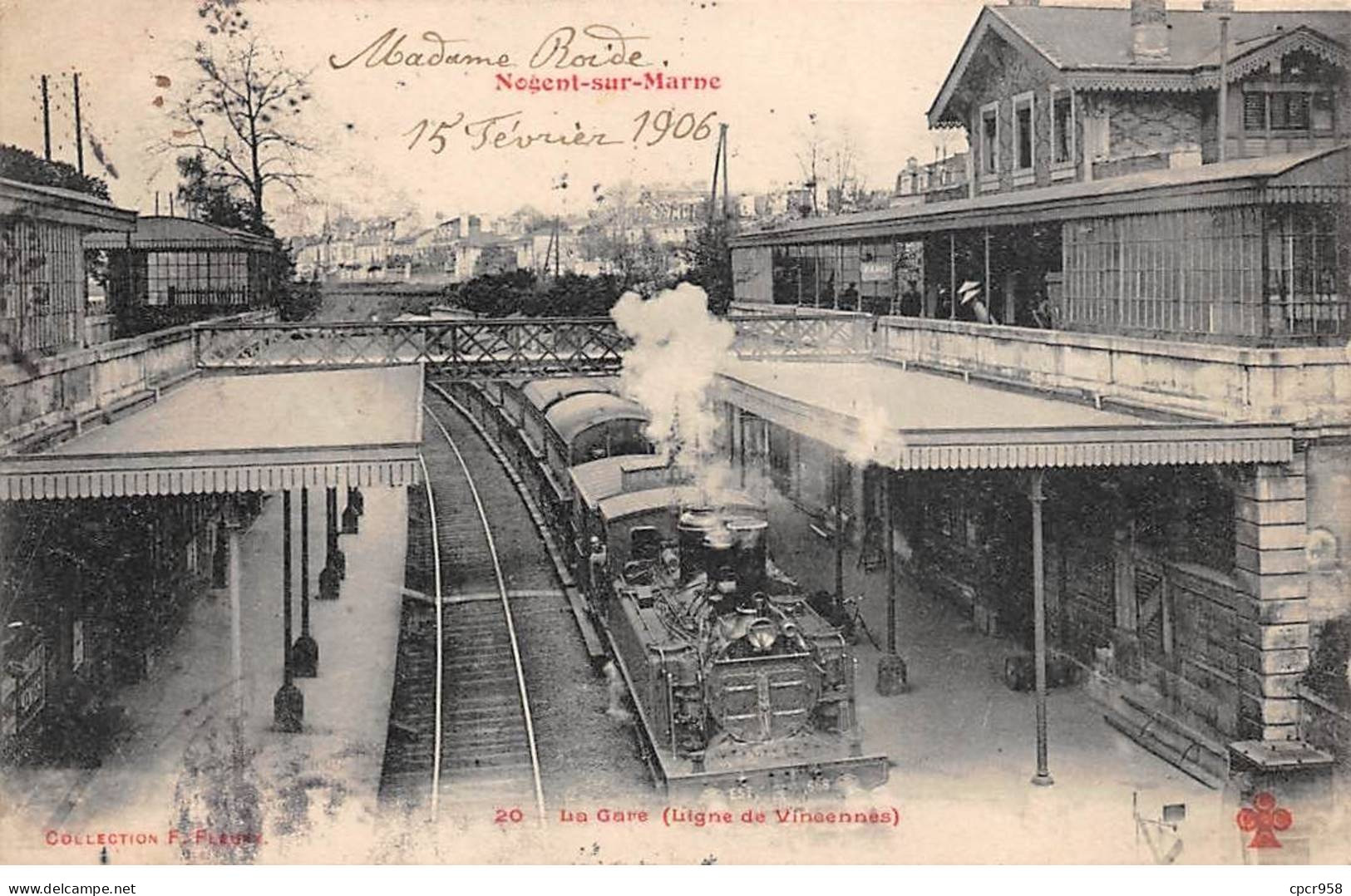 94 - Nogent Sur Marne - SAN22543 -  La Gare - Ligne De Vincennes - Train - Nogent Sur Marne