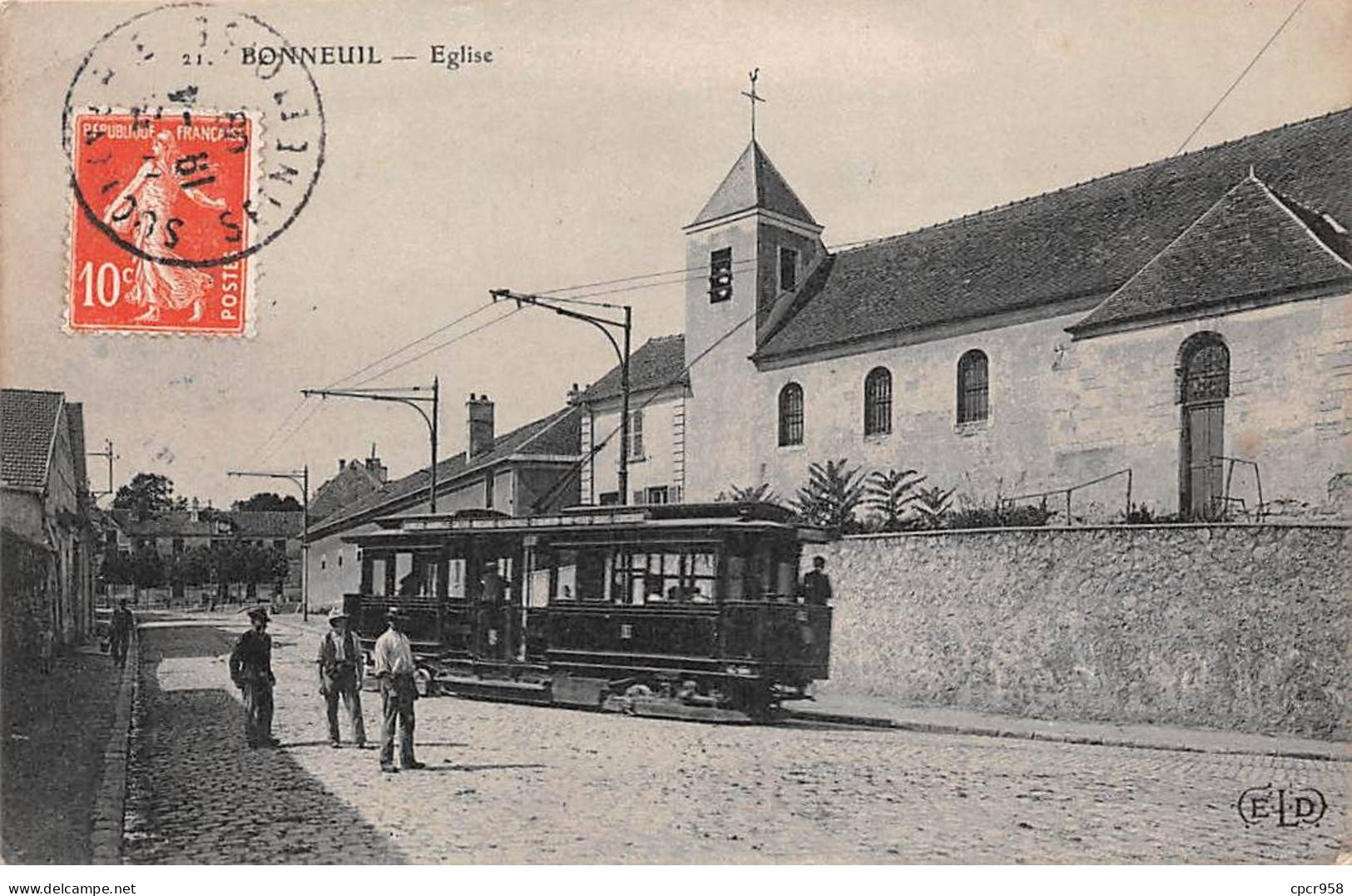 94 - Bonneuil  - SAN22536 - Eglise - Tramway - Bonneuil Sur Marne