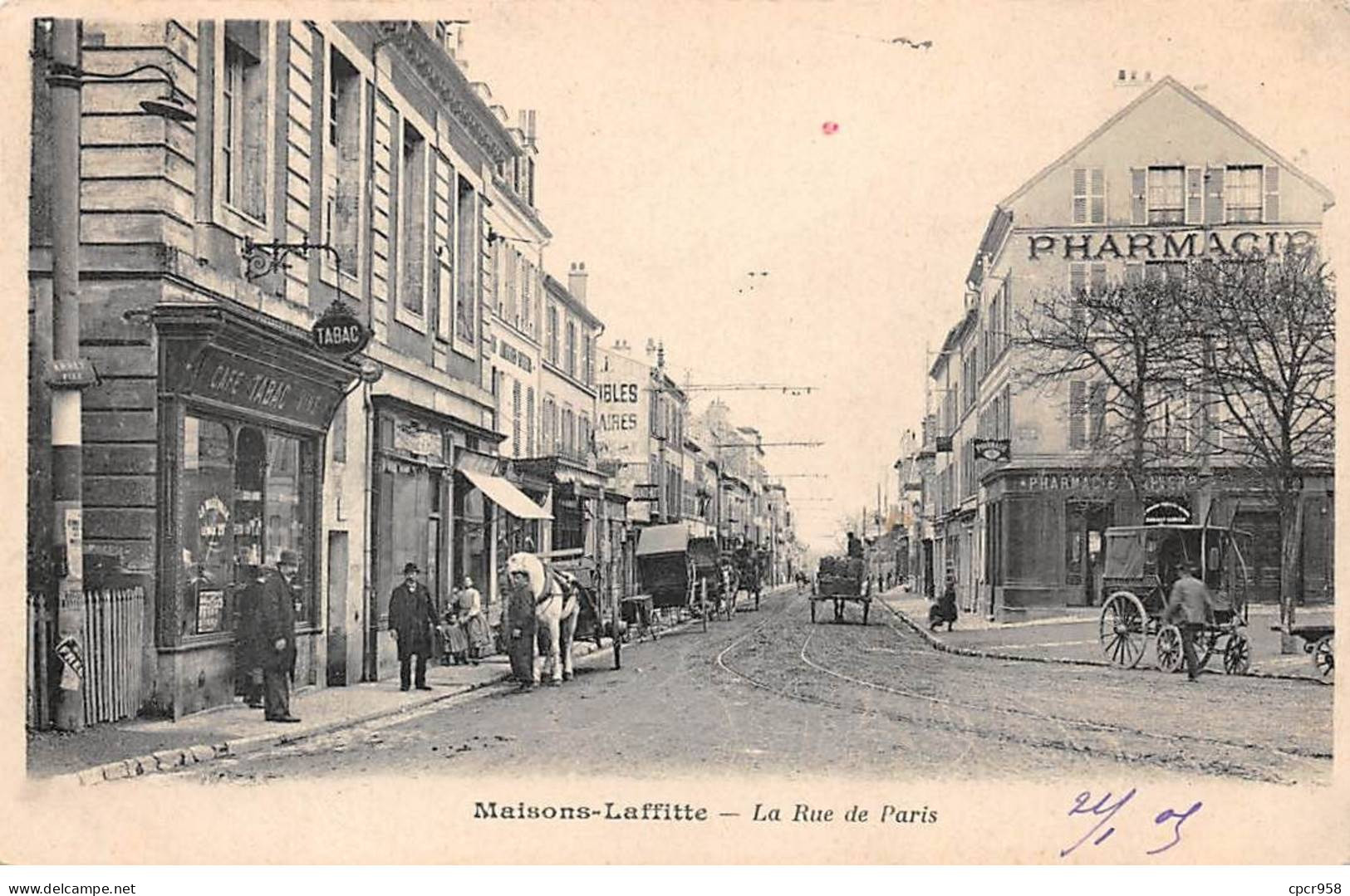 78 - MAISONS LAFFITTE - SAN23837 - La Rue De Paris - Maisons-Laffitte