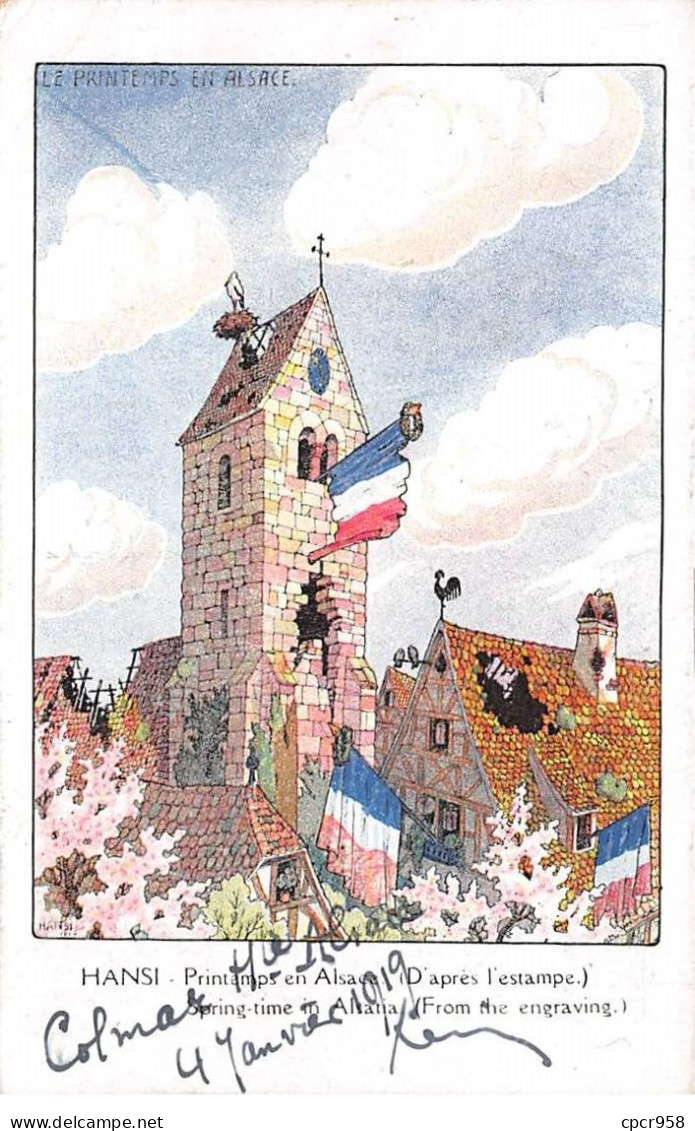 Illustrateur - N°80306 - Hansi - Printemps En Alsace (D'après L'estampe) - Hansi