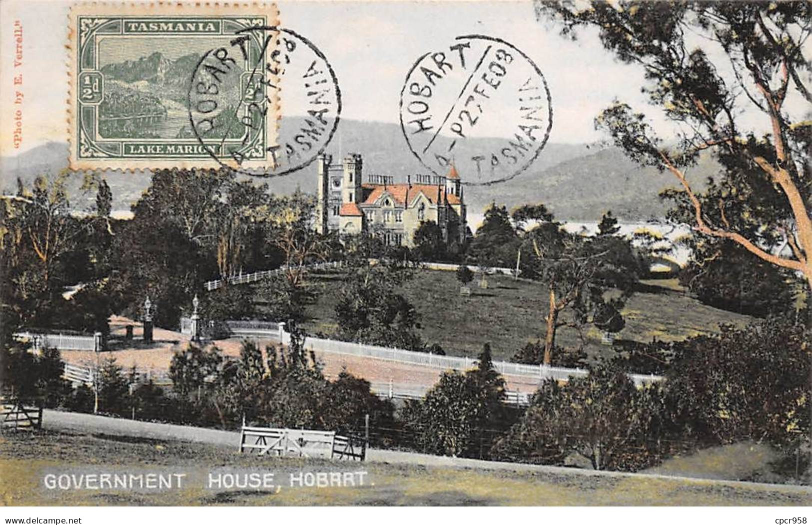 Australie - N°78836 - HOBART - Government House - AFFRANCHISSEMENT DE COMPLAISANCE - Hobart