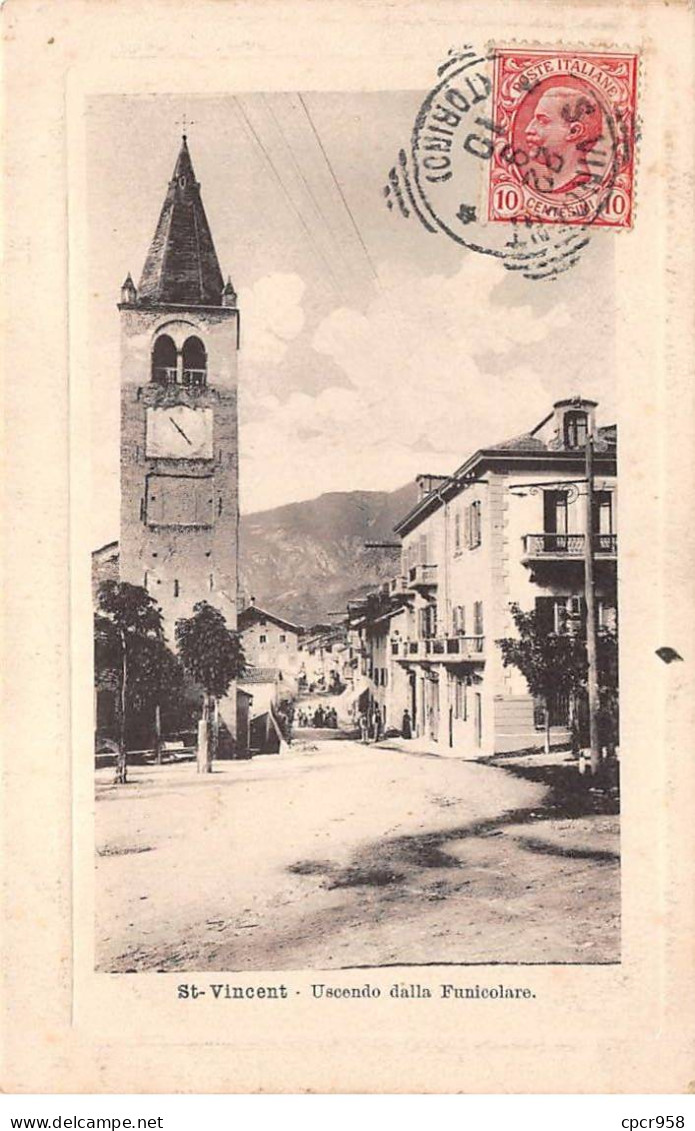 Italie - N°80845 - VALLEE D'AOSTE - SAINT-VINCENT - Uscendo Dalla Funicolare - Other & Unclassified