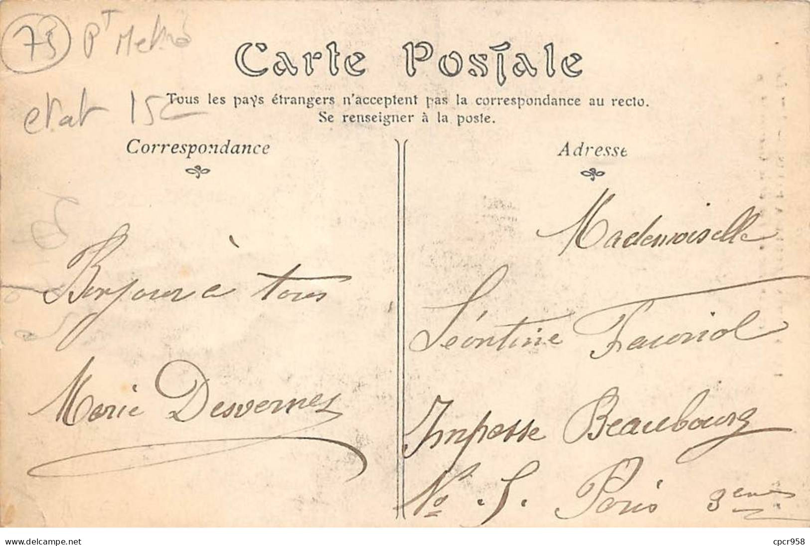 75 - N°79788 - PARIS - Les Femmes Cocher - Mme Luigen ... Pin De La Guérinière - Petit Métier - Carte Vendue En L'état - Ambachten In Parijs