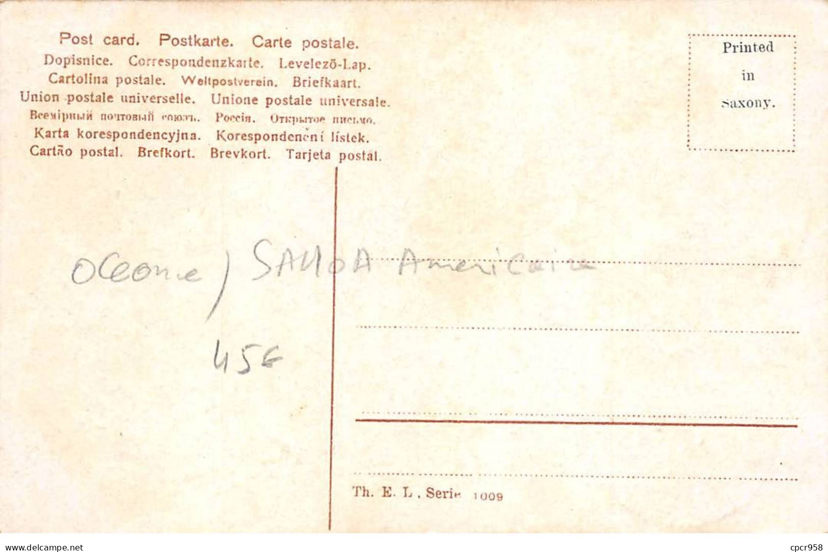 Samoa Américaine - N°78750 - Samoan King - Affranchissement DE COMPLAISANCE - Amerikanisch Samoa