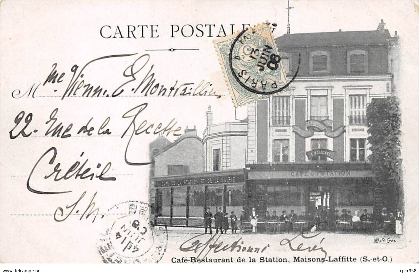 78 - MAISONS LAFFITTE - SAN24855 - Café - Restaurant De La Station - Maisons-Laffitte