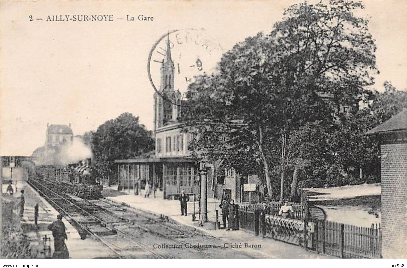 80.AM17530.Ailly Sur Noye.N°2.Gare.Train - Ailly Sur Noye