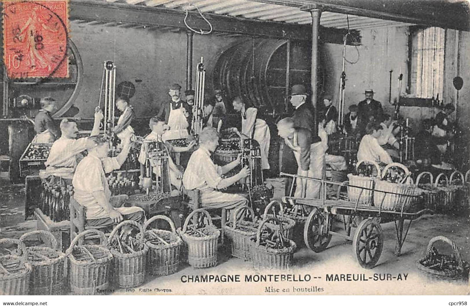 51 - MAREUIL SUR AY - SAN25472 - Champagne Montebello -Métier - Mareuil-sur-Ay