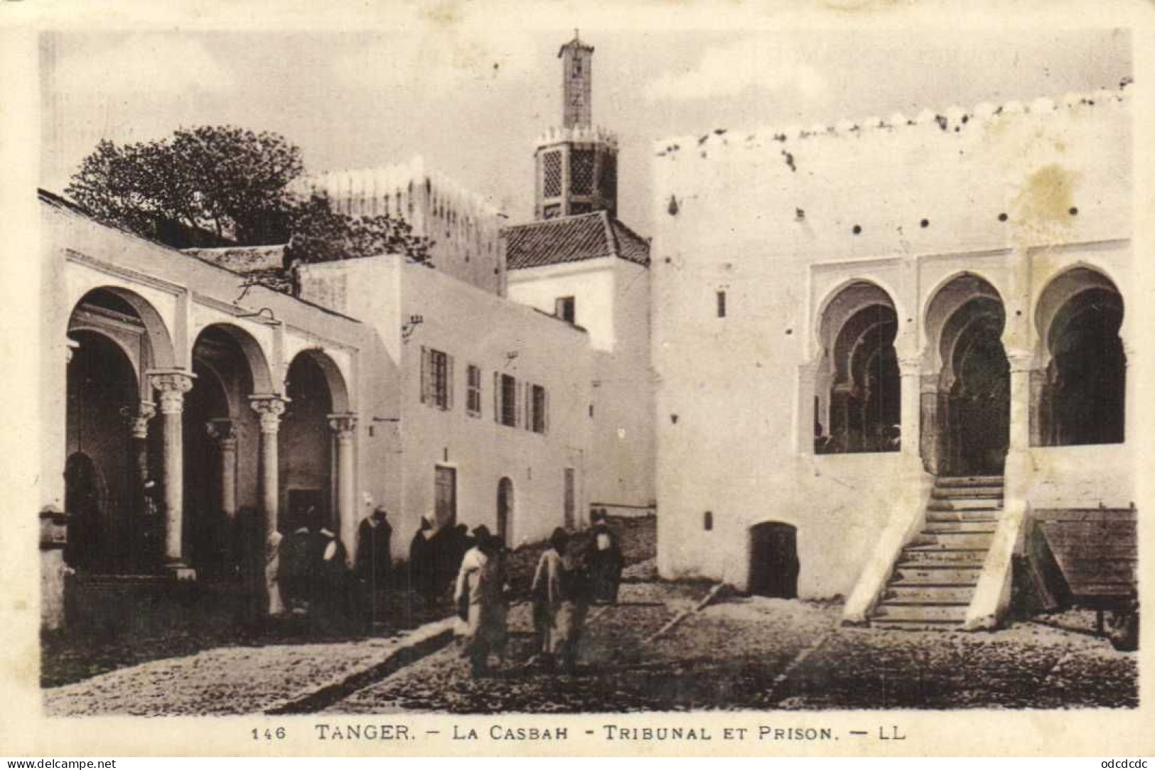 TANGER La Casbah Tribunal Et Prison  Animée RV - Tanger