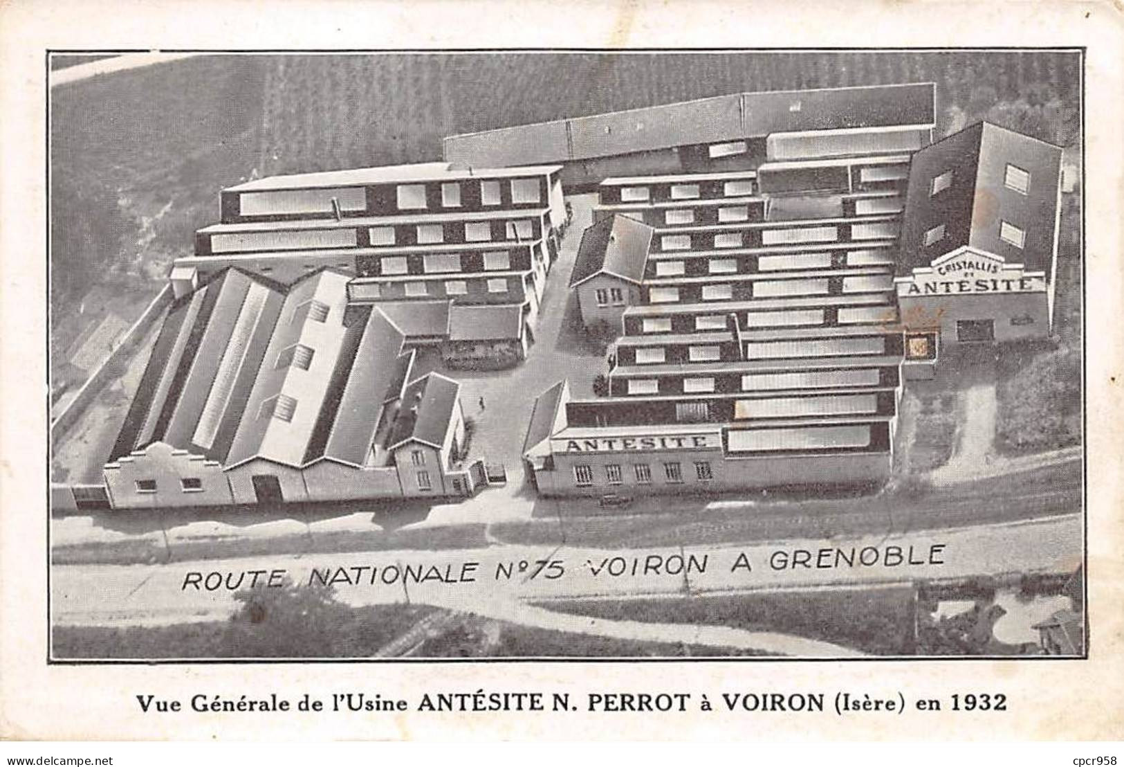 38 - VOIRON - SAN25363 - Vue Générale De L'Usine Antésite N. PERROT En 1932 - Voiron