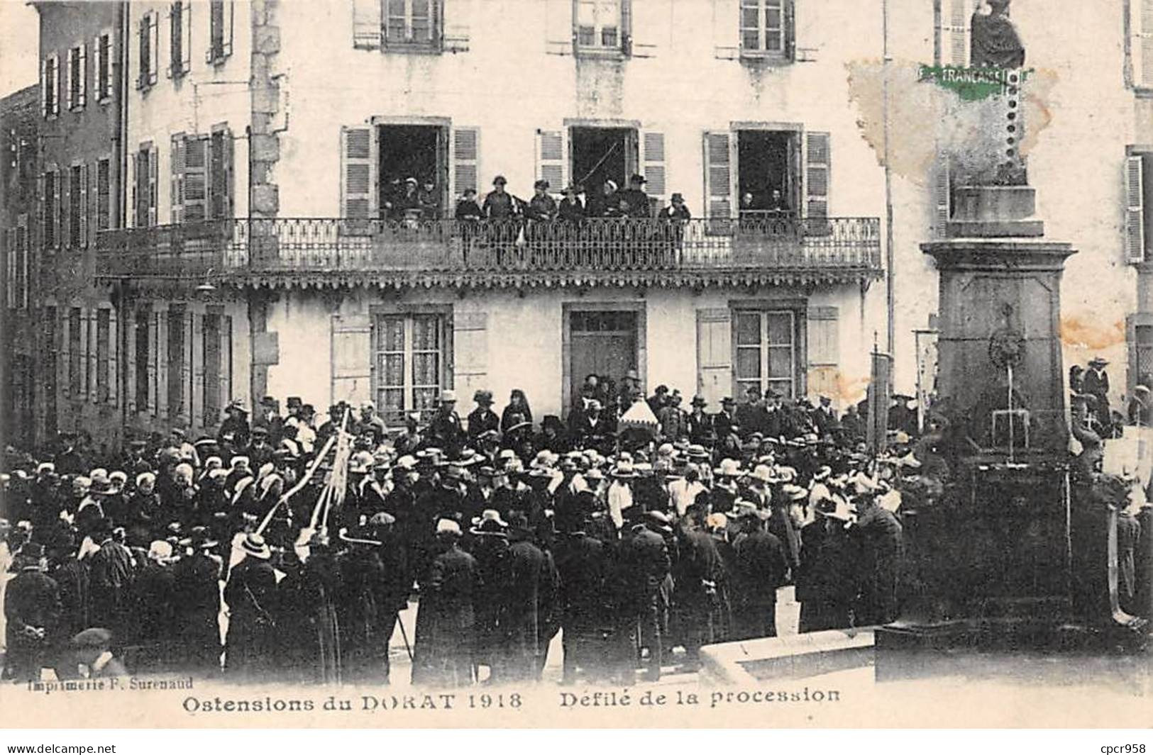 87 - LE DORAT - SAN24940 - Ostensions Du Dorat 1918 - Défilé De La Procession - Le Dorat