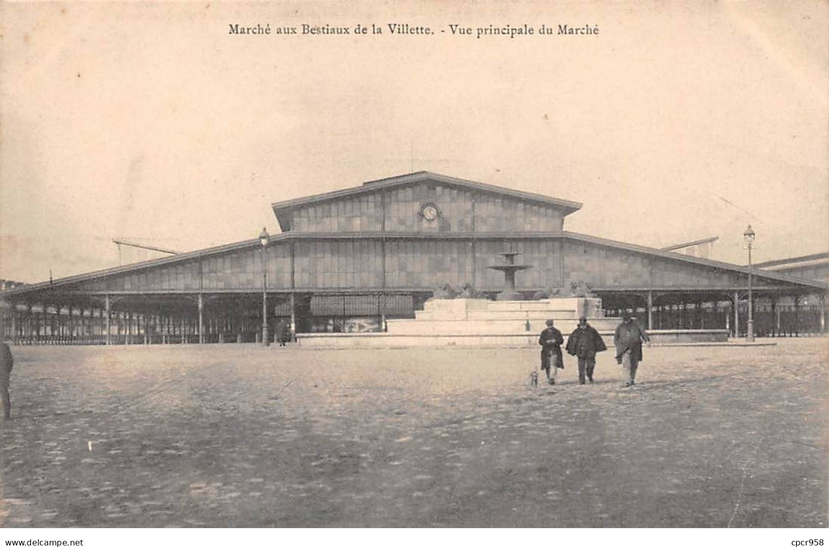 75019 - PARIS - SAN24759 - Marché Aux Bestiaux De La Villette - Vue Principale Du Marché - Arrondissement: 19