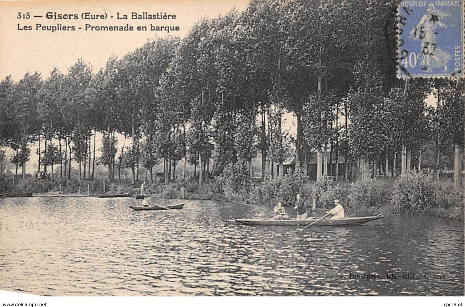 27 - GISORS  - SAN27797 - Les Peupliers - La Ballastière - Promenade En Barque - Gisors
