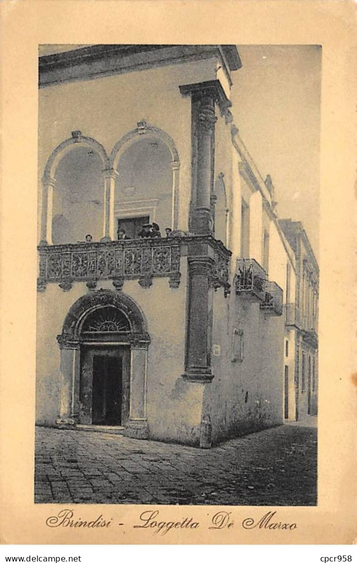 ITALIE - BRINDISI -  SAN26512 - Loggetta De Marxo - Brindisi