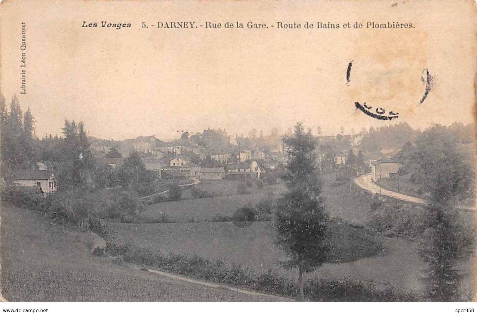 88 - DARNEY - SAN26019 - Rue De La Gare - Route De Bains Et De Plombières - Darney