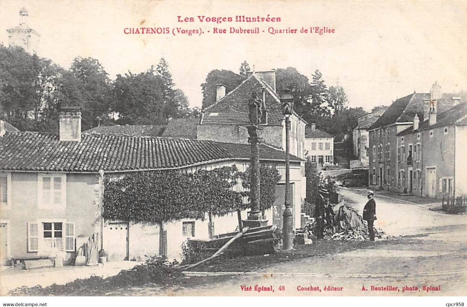 88 - CHATENOIS - SAN26023 - Rue Dubreuil - Quartier De L'Eglise - Cachet Militaire - Chatenois