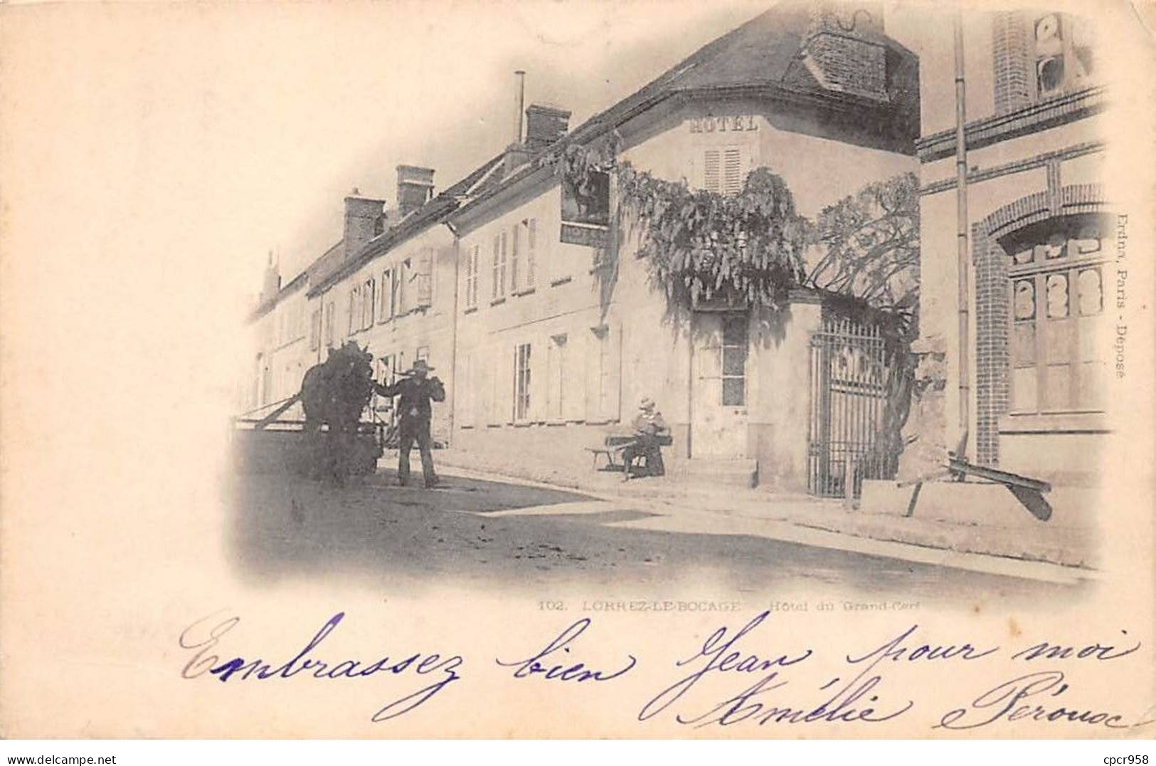 77 - LORREZ LE BOCAGE - SAN25904 - Hôtel Du Grand Cerf - Lorrez Le Bocage Preaux