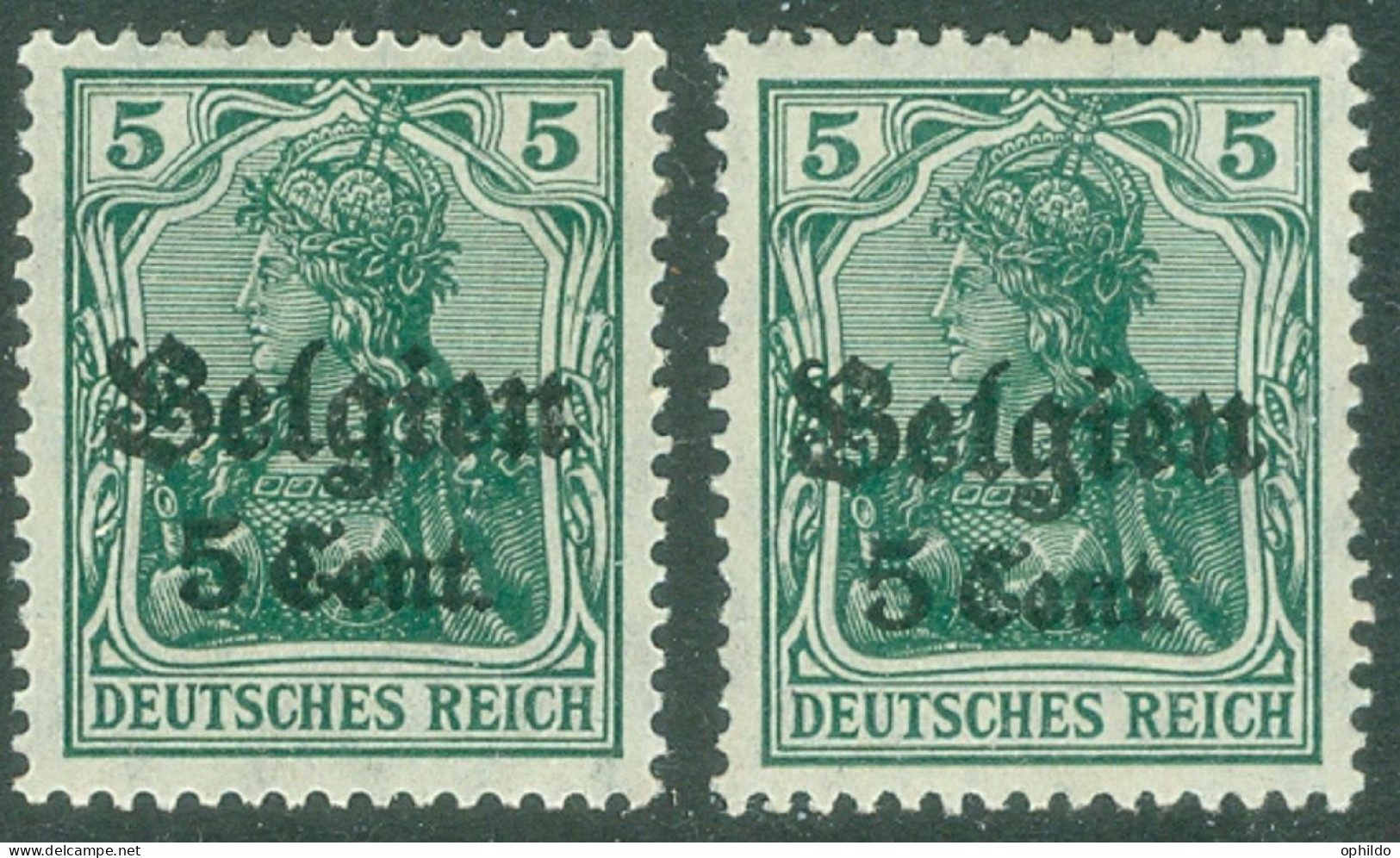 Belgique   Michel  12 I Et 12 II   *  TB   - OC1/25 Gobierno General