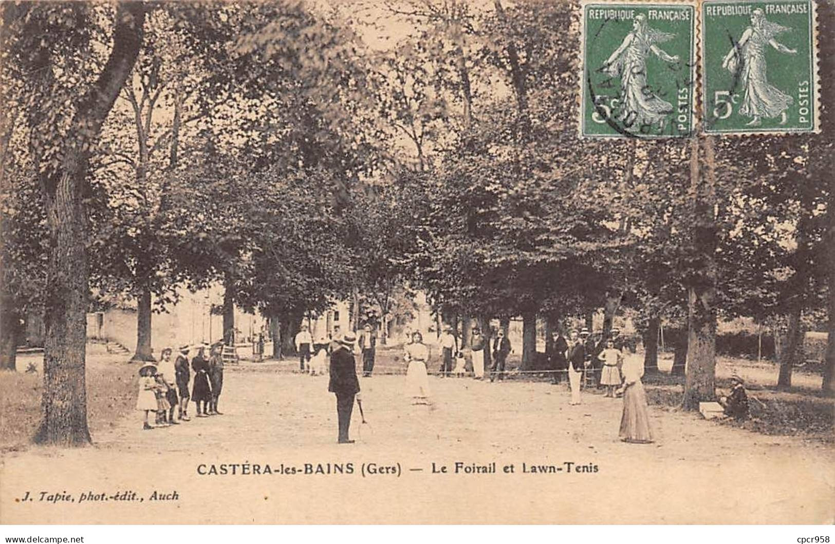 32 - CASTERA - SAN27867 - Le Foirail Et Lawn-Tenis - Castera