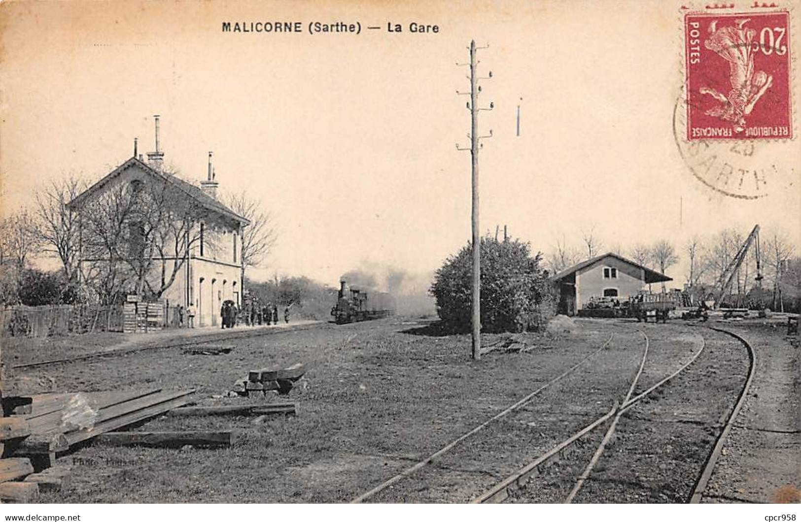 72 - MALICORNE - SAN29951 - Le Gare - Train - Malícorne Sur Sarthe