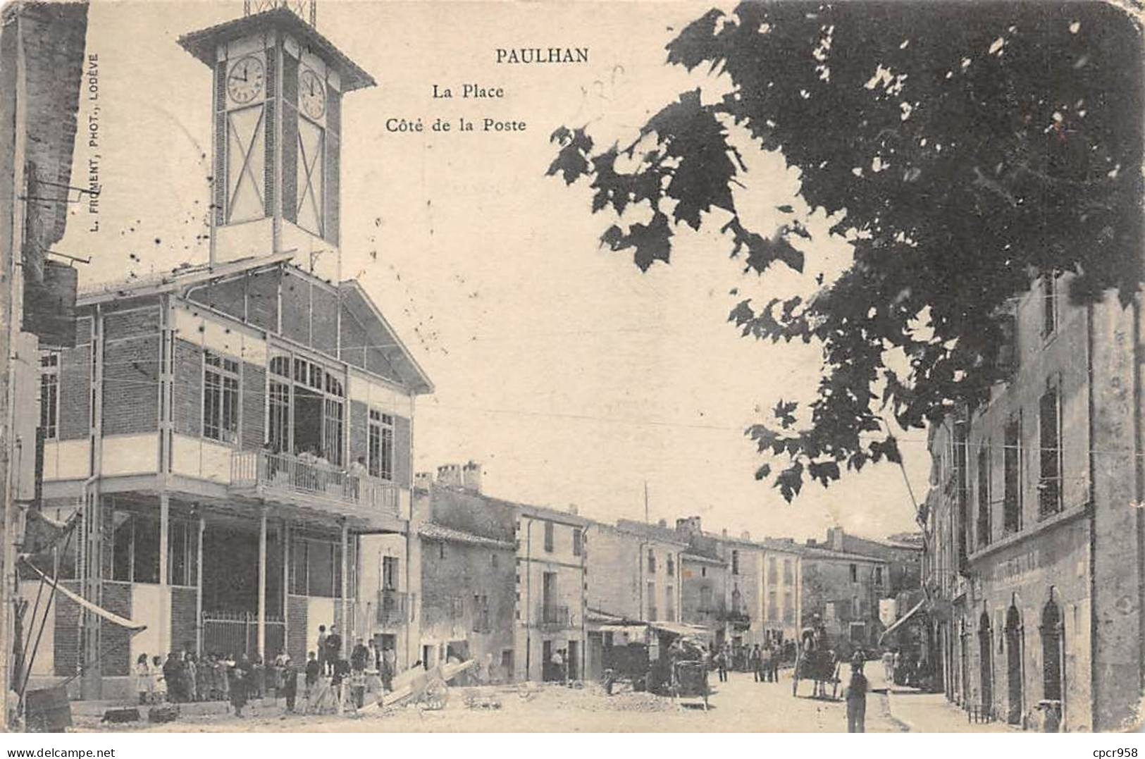 34 - PAULHAN - SAN29640 - La Place - Côté De La Poste - Paulhan
