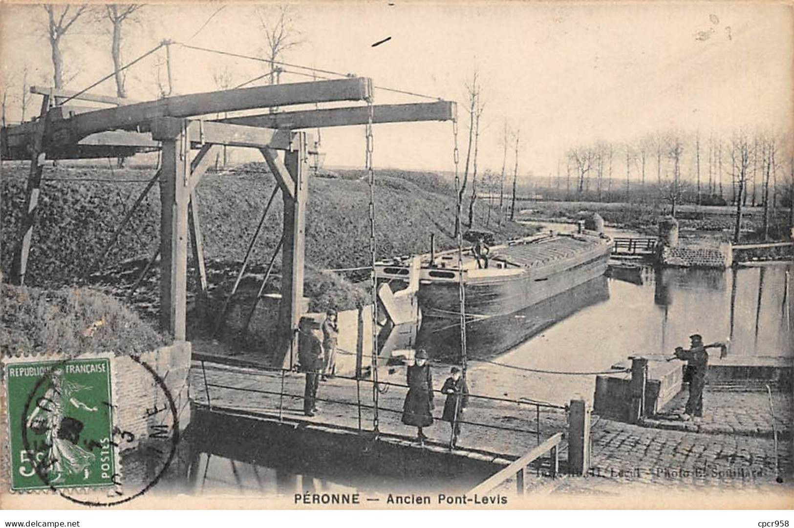 80 - PERONNE - SAN31115 - Ancien Pont Levis - Péniche - Peronne