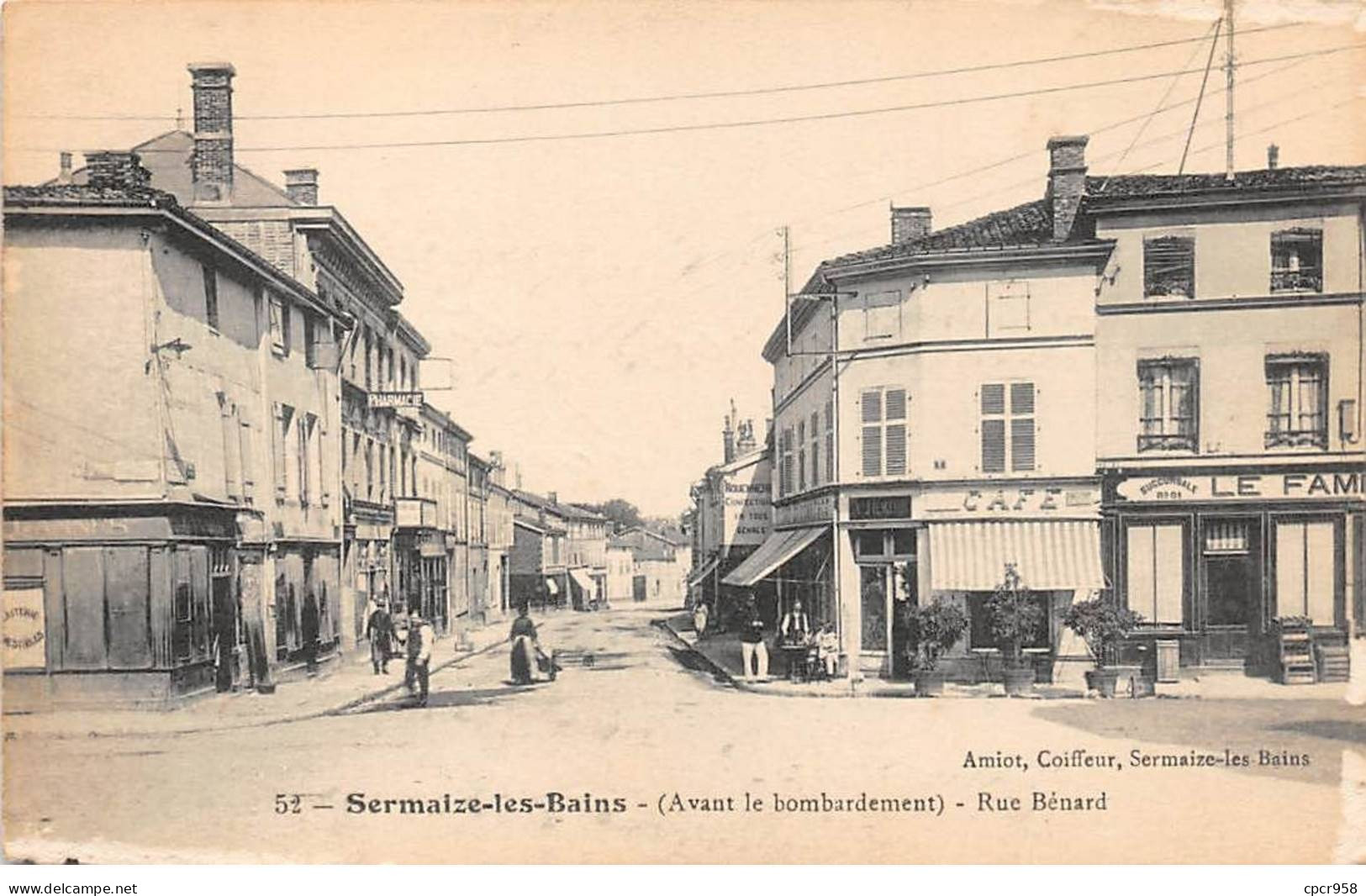 51 - SERMAIZE LES BAINS - SAN30682 - Rue Bénard - Avant Le Bombardement - Sermaize-les-Bains