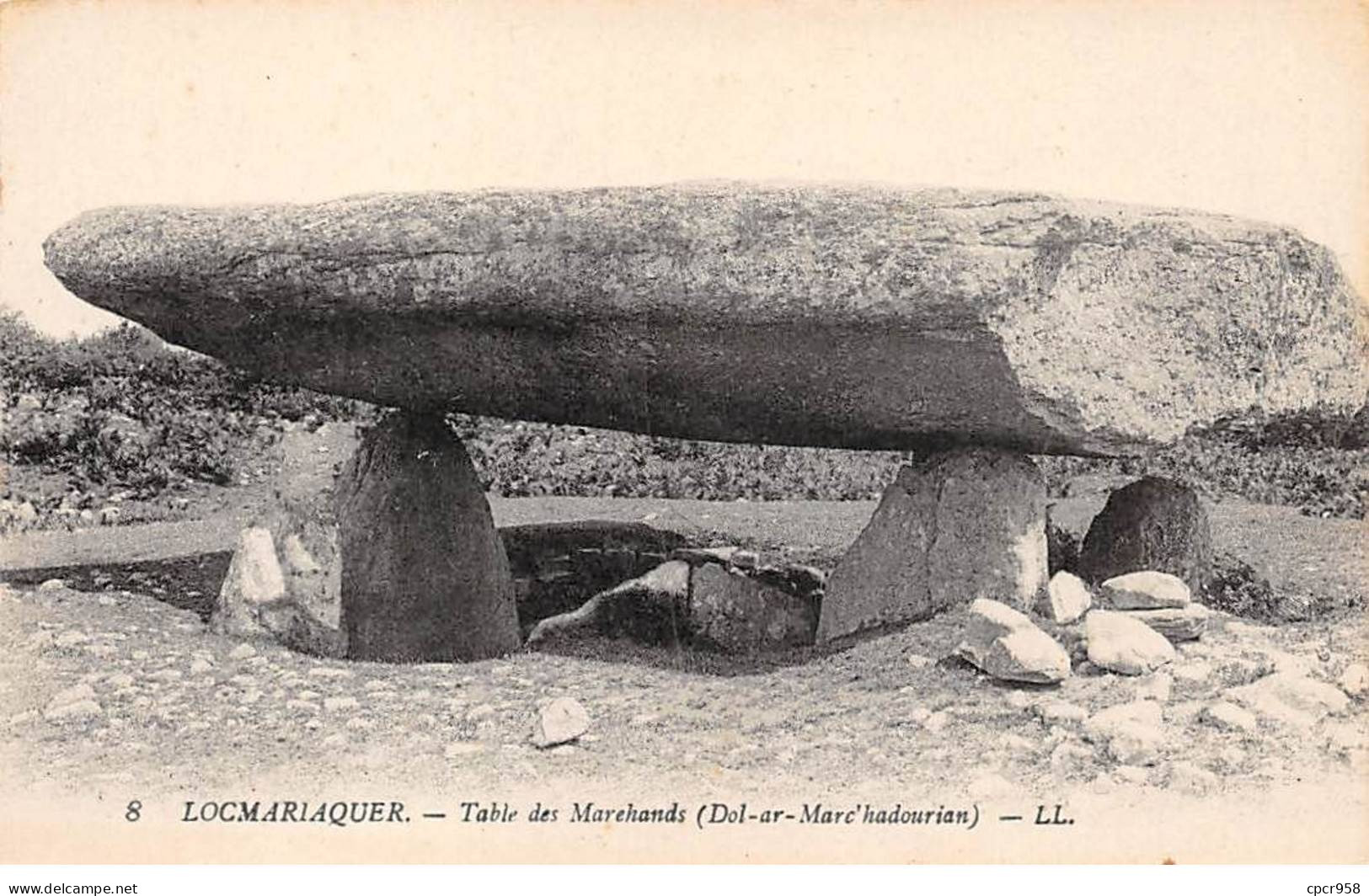 56 - BELLE ILE EN MER - SAN30734 - Table Des Marehands - Locmariaquer