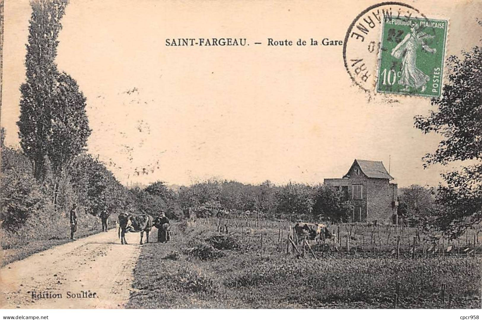 77 - SAINT FARGEAU - SAN24817 - Route De La Gare - Saint Fargeau Ponthierry