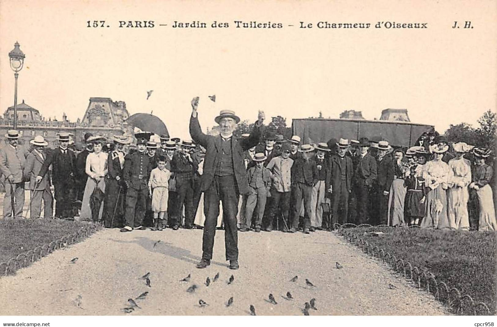 75 - PARIS - SAN24679 - Jardin Des Tuileries - Le Charmeur D'Oiseaux - Petit Métier - Petits Métiers à Paris