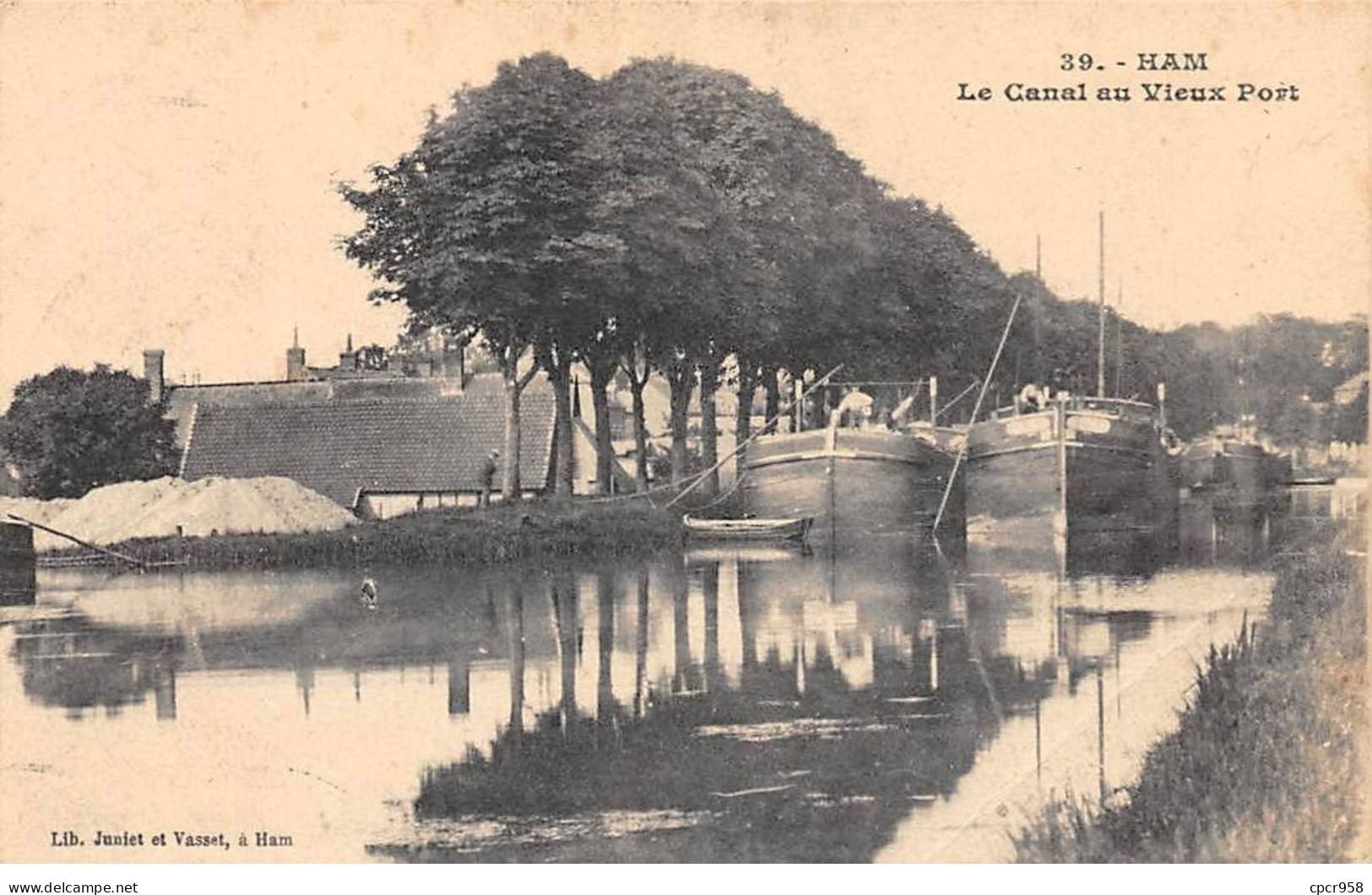 80 - HAM - SAN32609 - Le Canal Au Vieux Port - Péniches - Ham