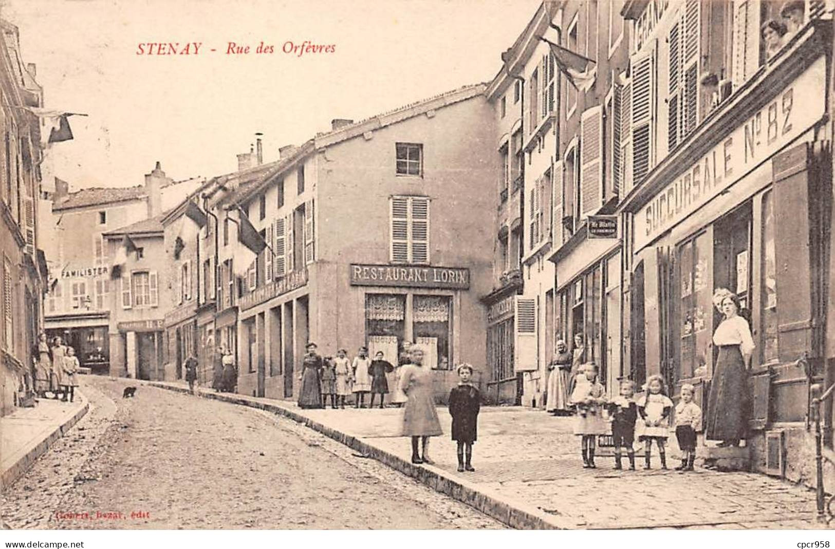 55 - STENAY - SAN32189 - Rue Des Orfèvres - Pli - Stenay