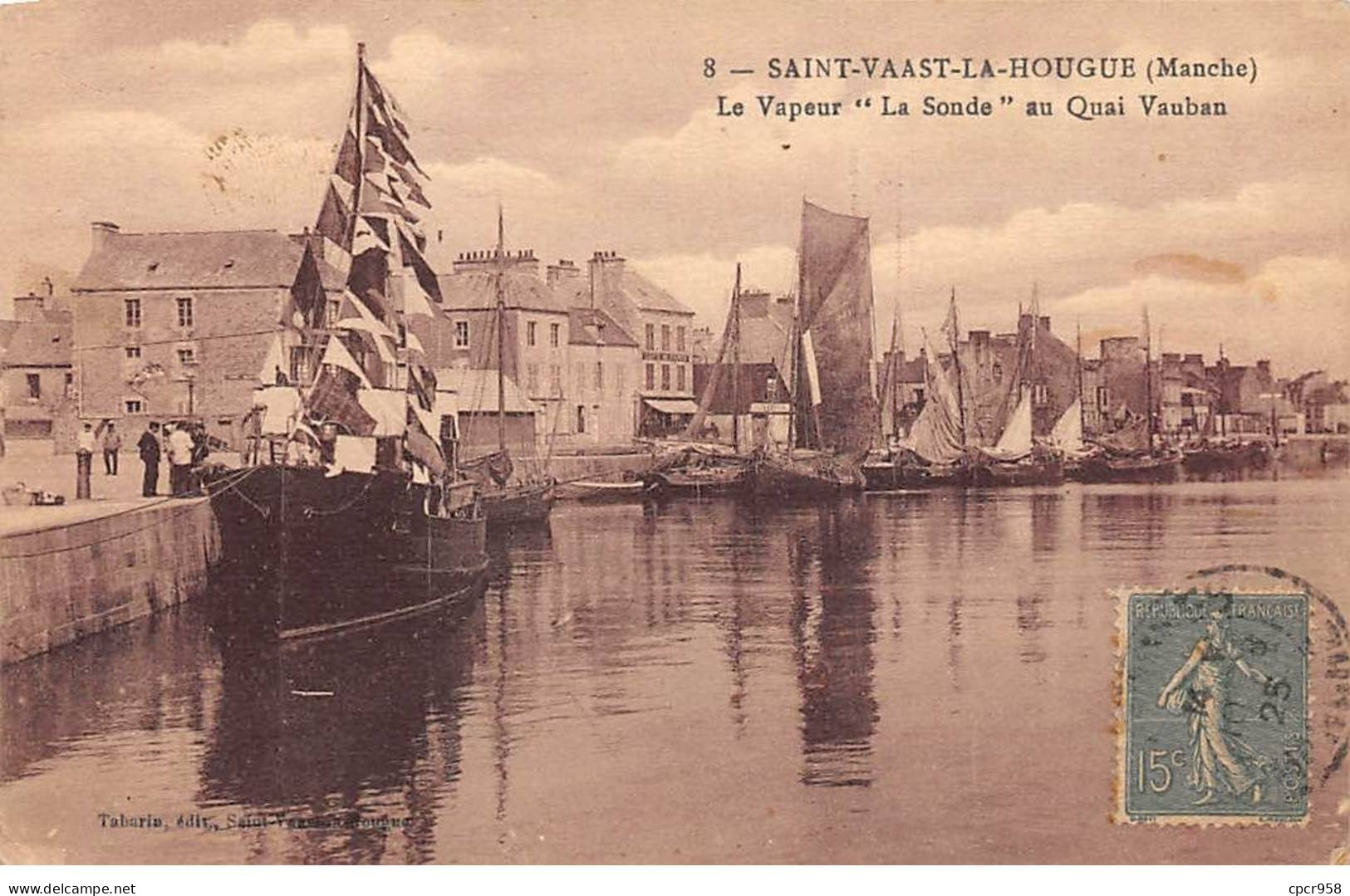 50 - SAINT VAAST LE HOUGUE - SAN32098 - Le Vapeur "La Sonde" Au Quai Vauban - Saint Vaast La Hougue
