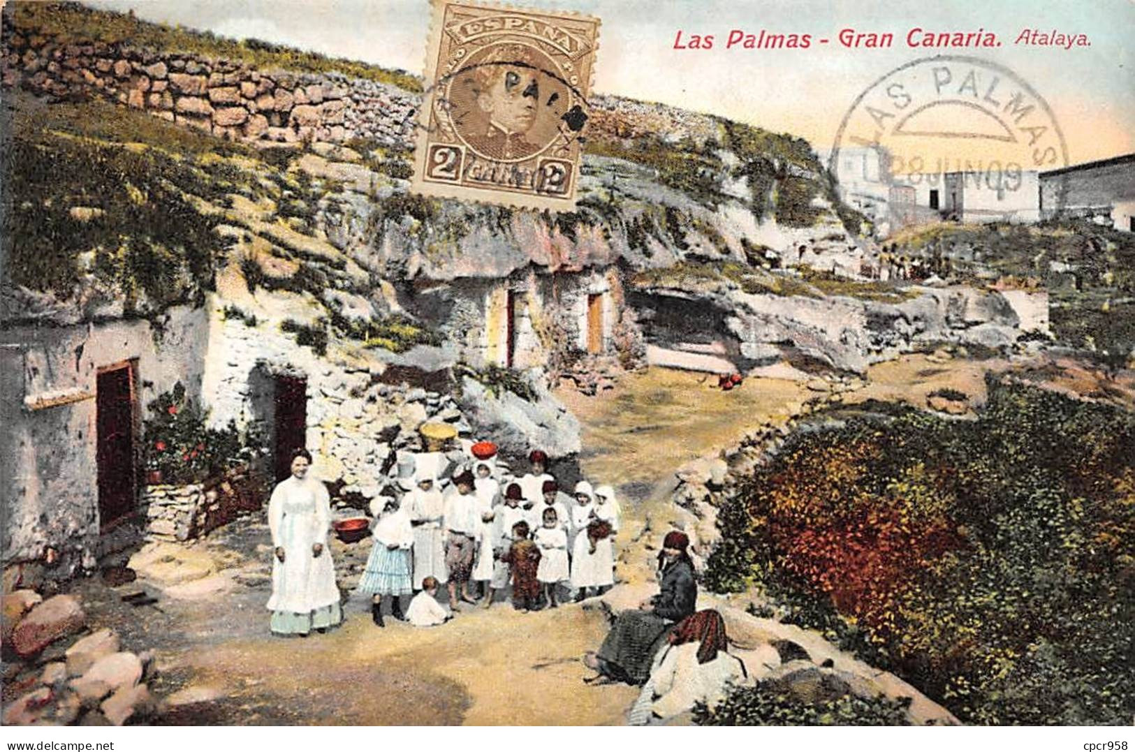 Espagne - N°79429 - LAS PALMAS - GRAN CANARIA - Atalaya - Carte Avec Un Bel Affranchissement - Gran Canaria