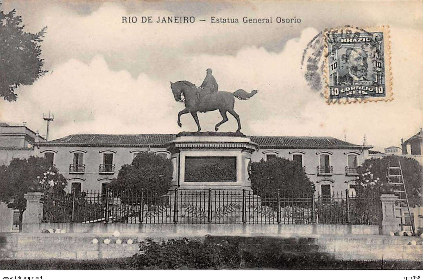 Brésil - N°79182 - RIO DE JANEIRO - Estatua General Osorto - Carte Avec Un Bel Affranchissement - Rio De Janeiro