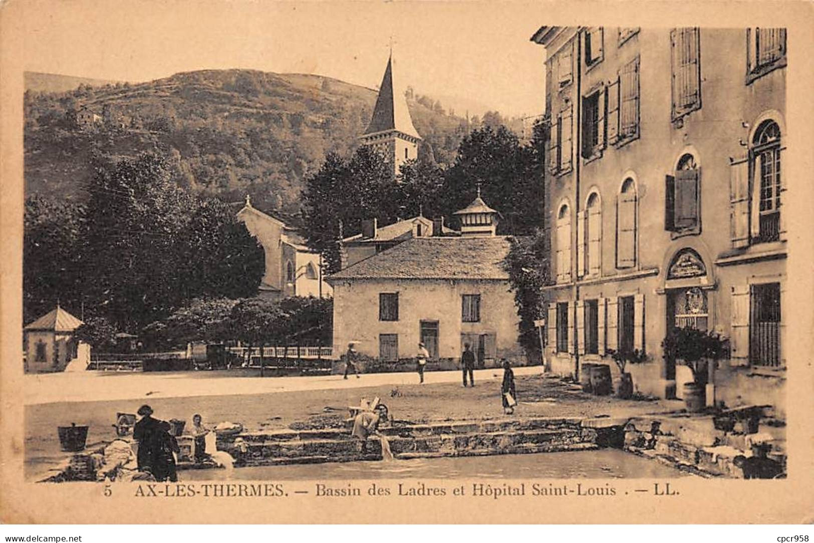 09 - AX LES THERMES - SAN27271 - Bassin Des Ladres Et Hôpital Saint-Louis - Ax Les Thermes