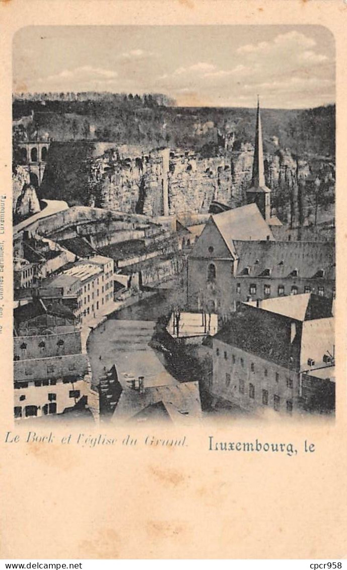 LUXEMBOURG - SAN29388 - Le Bock Et L'église Du Grund - En L'état - Luxemburg - Stad