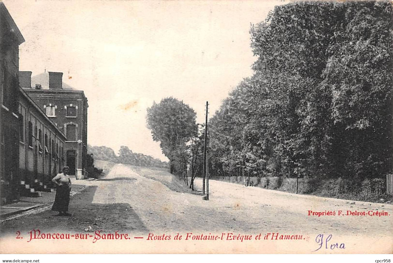 BELGIQUE - CHARLEROI -  SAN28673 - Monceau Sur Sambre - Routes De Fontaine L'Evêque Et D'Hameau - Charleroi