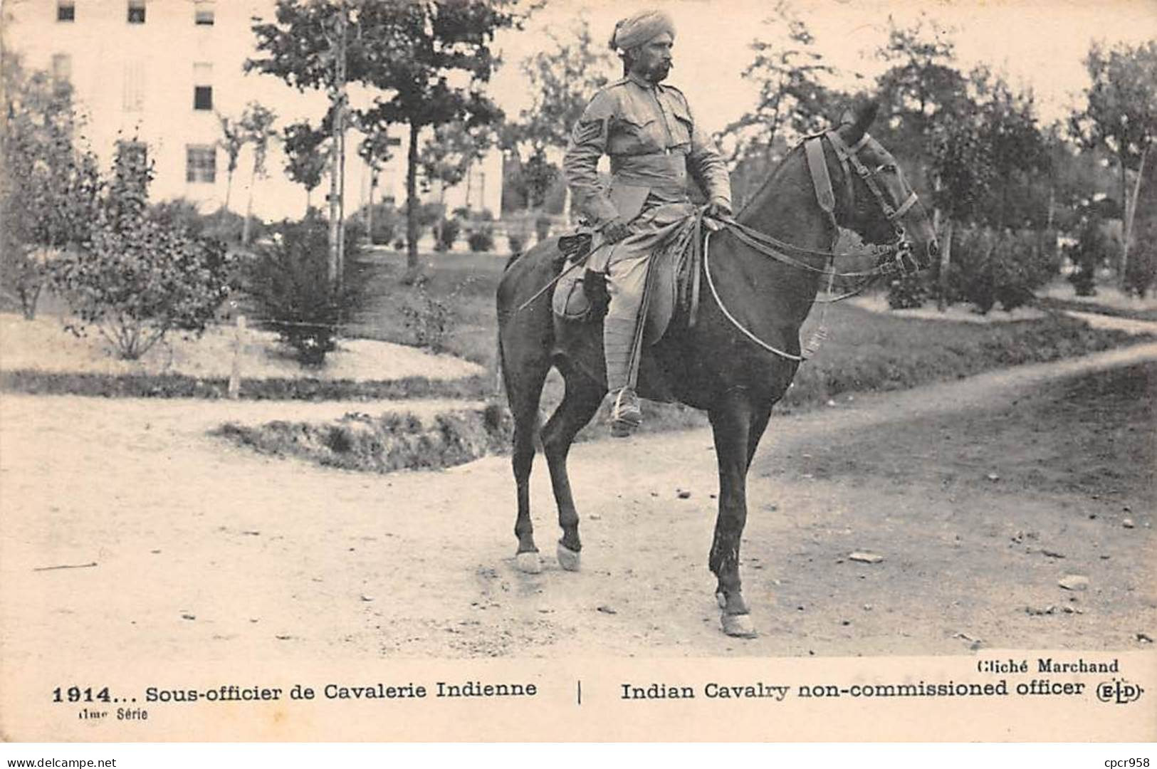 INDE - SAN27219 - 1914 - Sous-officier De Cavalerie Indienne - Indien