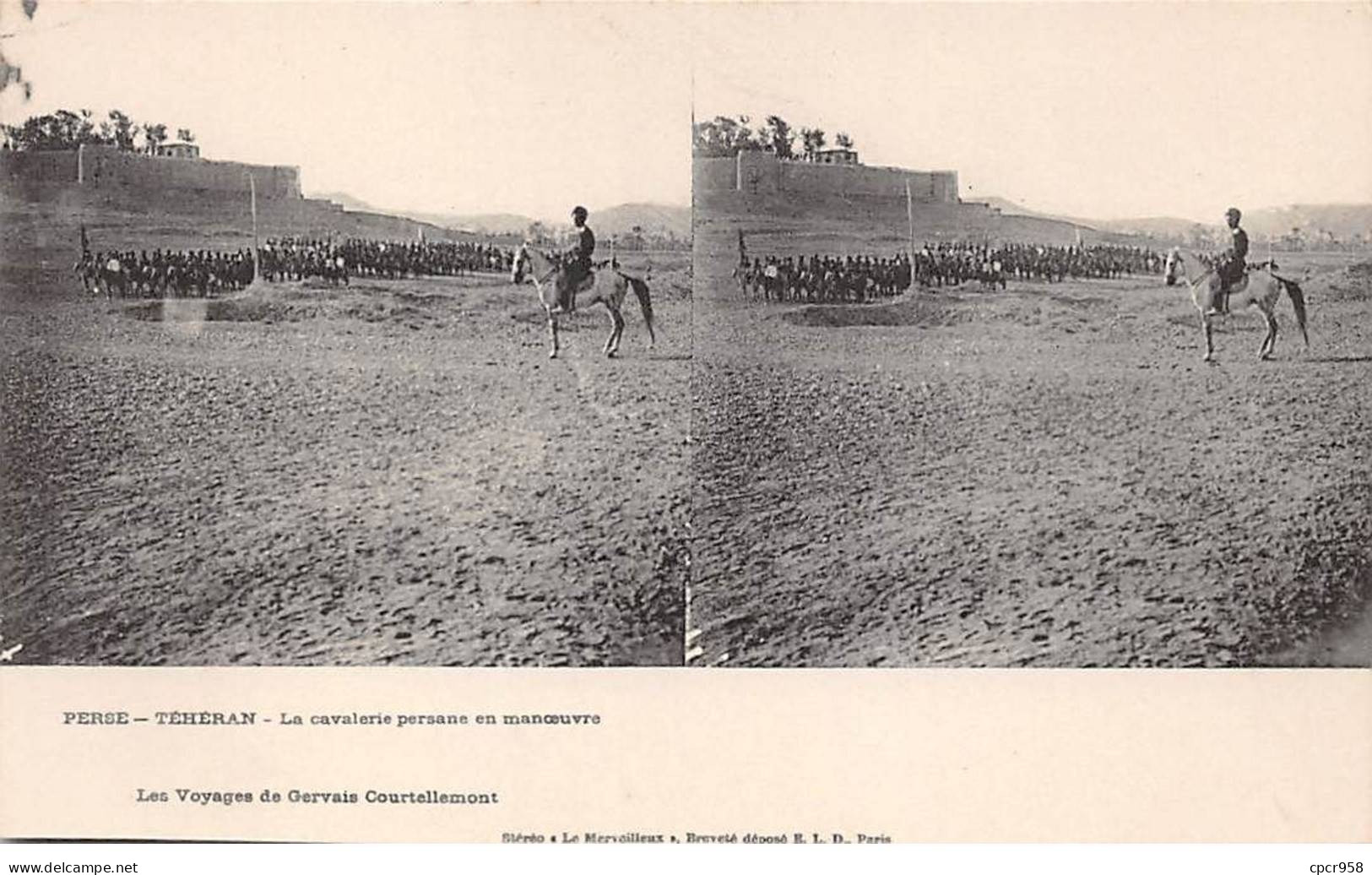 IRAN - PERSE - SAN27228 - TEHERAN - La Cavalerie Persane En ManÅuvre - Les Voyages De Gervais Courtellemont - Iran