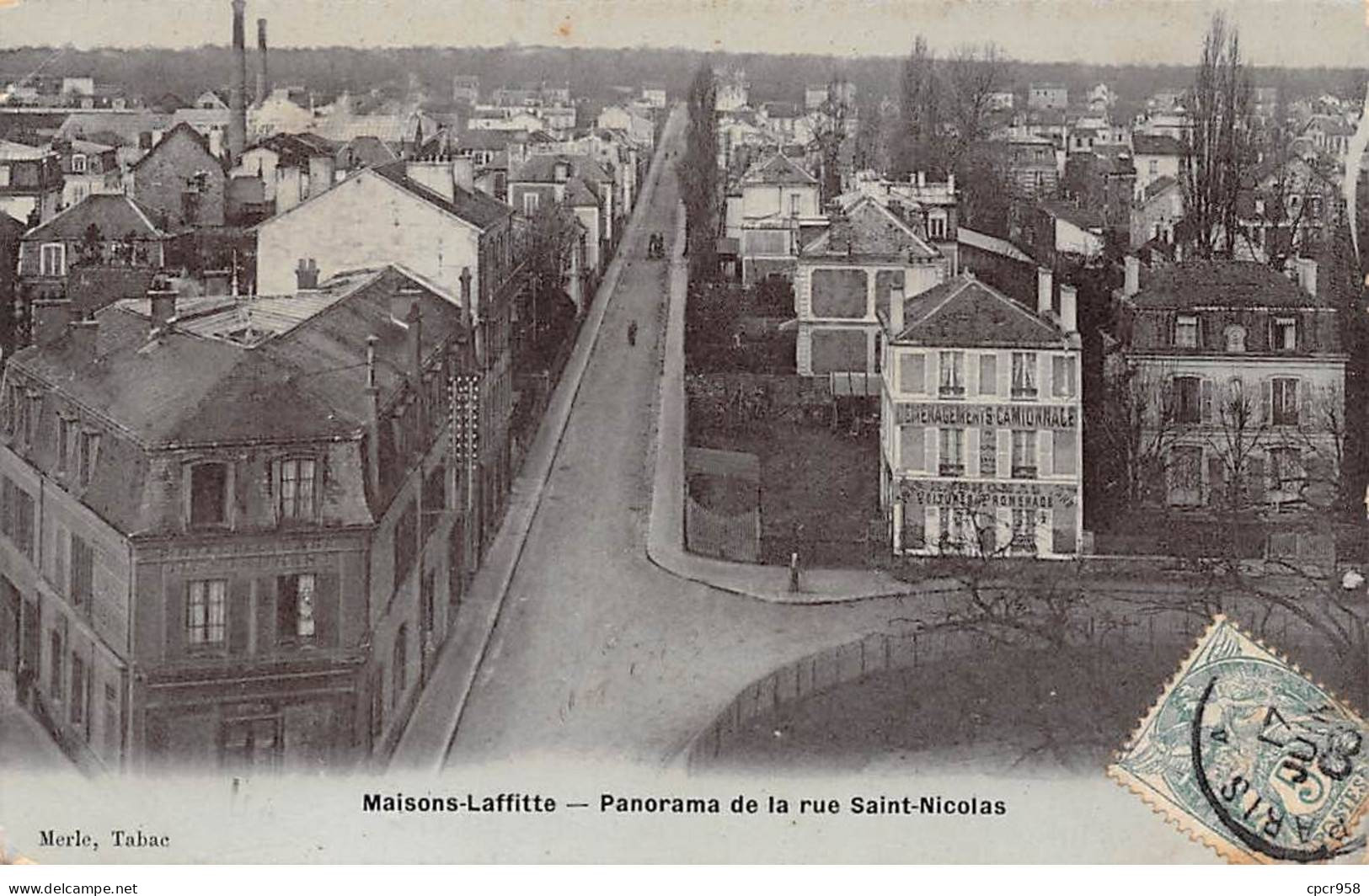78 - MAISON LAFFITTE - SAN29994 - Panorama De La Rue Saint Nicolas - Maisons-Laffitte