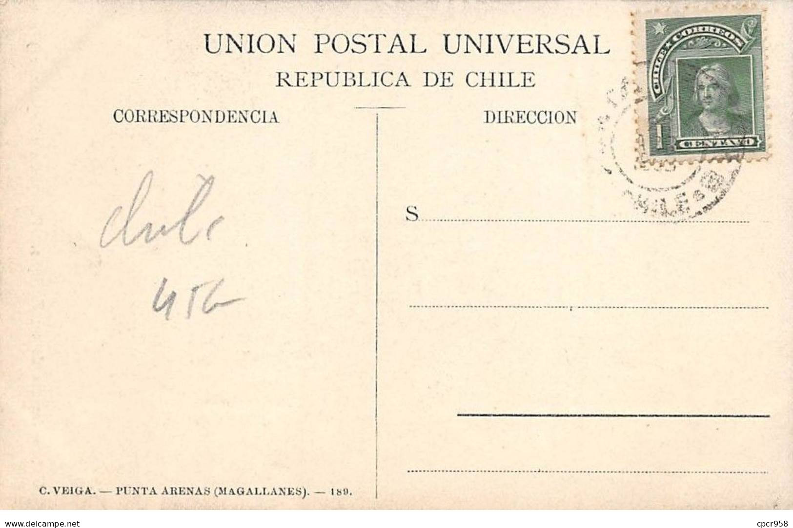 Chili - N°79159 - PATAGONIA - Ultima Familia De Un Cacique (Magallanes) - Affranchissement DE COMPLAISANCE - Chile