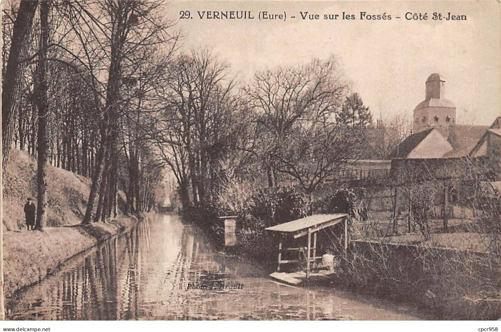 27.AM16990.Verneuil.Vue Sur Les Fossés.Côté St-Jean - Verneuil-sur-Avre