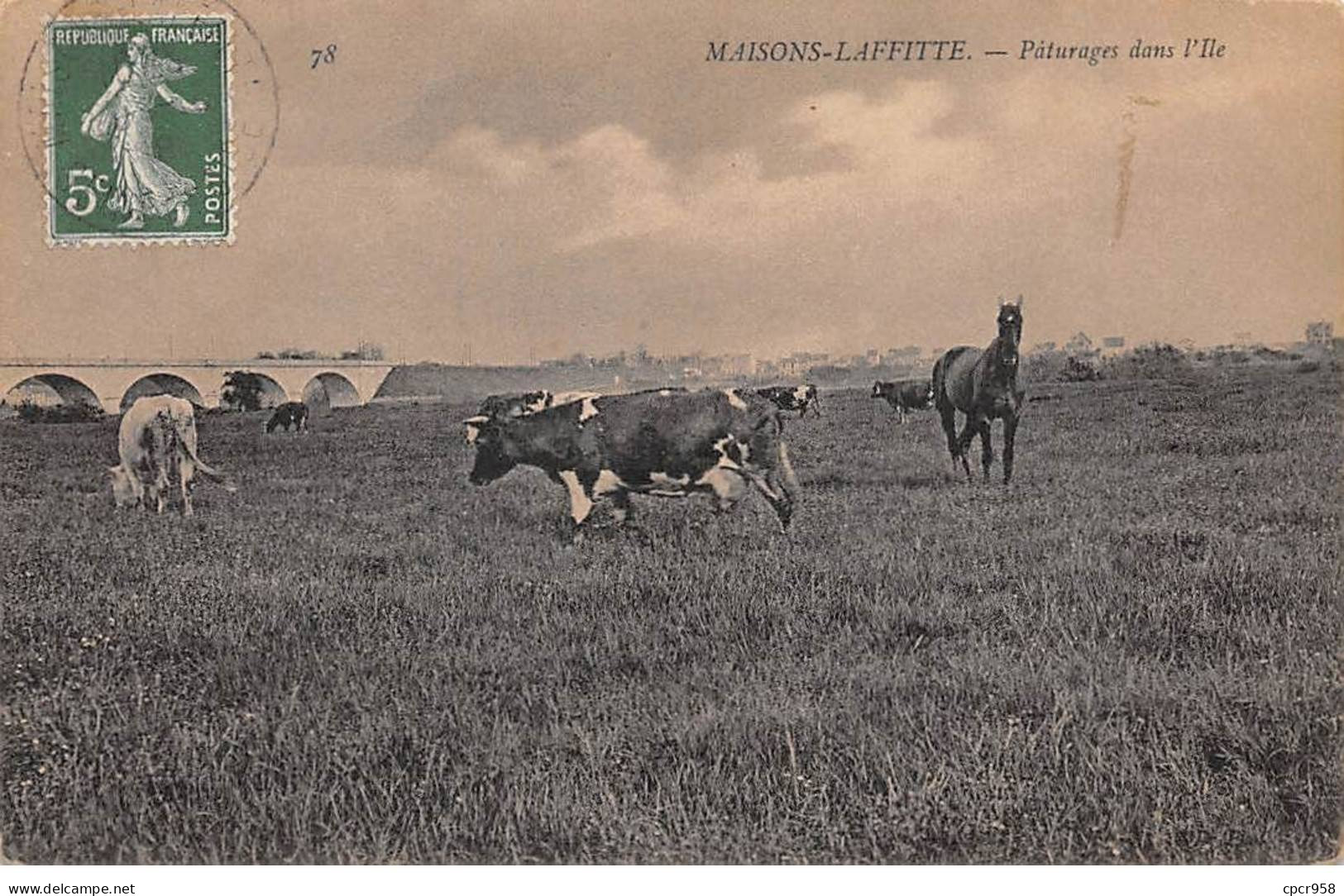 78 - MAISON LAFFITTE - SAN30008 - Pâturage Dans L'Ile - Agriculture - Maisons-Laffitte