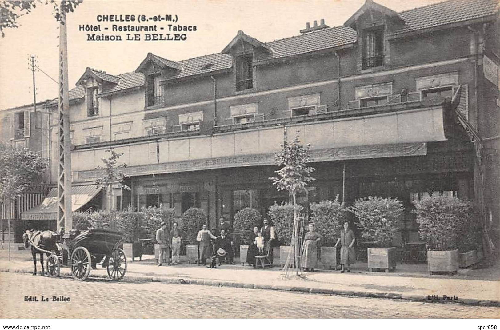77.AM17490.Chelles.Hôtel Restaurant Tabacs.Maison Le Bellec - Chelles