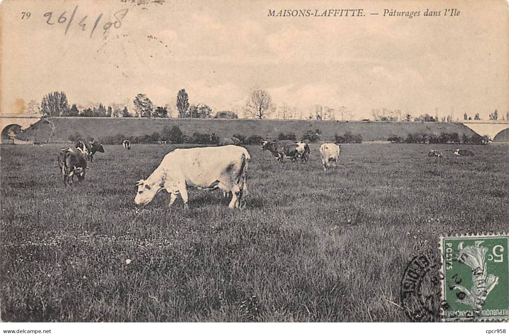 78 - MAISON LAFFITTE - SAN30007 - Pâturages Dans L'Ile - Agriculture - Maisons-Laffitte