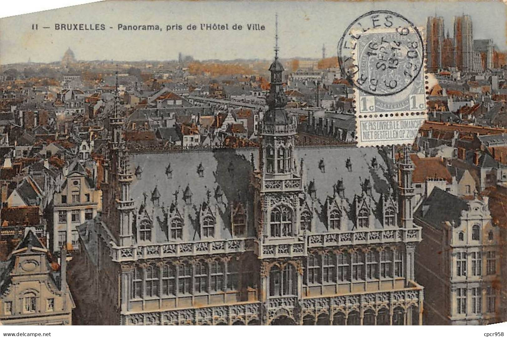 BELGIQUE - BRUXELLES - SAN26789 - Panorama - Pris De L'Hôtel De Ville - Bruxelles-ville