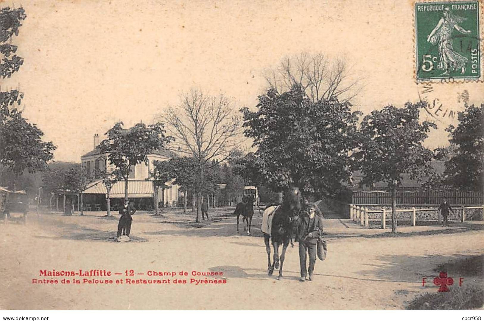 78 - MAISON LAFFITTE - SAN30002 - Champ De Courses - Entrée De La Pelouse Et Restaurant Des Pyrénées - Maisons-Laffitte