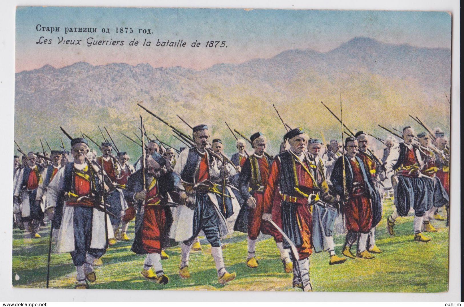 Monténégro Les Vieux Guerriers De La Bataille De 1875 Cattaro Kotor - Montenegro